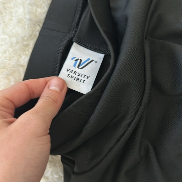 Varsity Black Flutter Cheer Skirt New Size Youth Medium. Multiple Available. - Picture 4 of 6